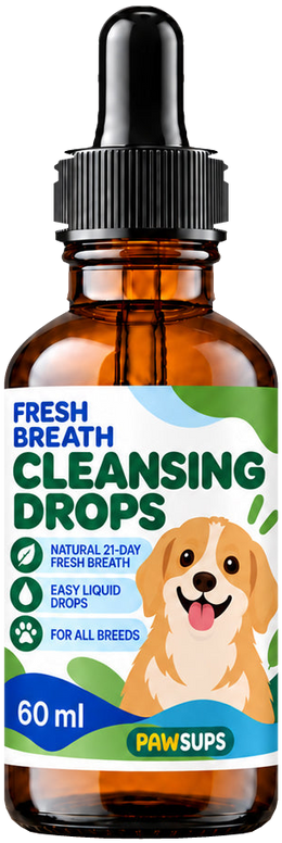 1 free bottle of PawSups Fresh Breath Cleansing Drops